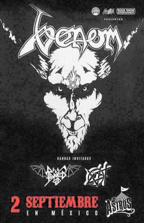 venom black metal tour section news poster 2016