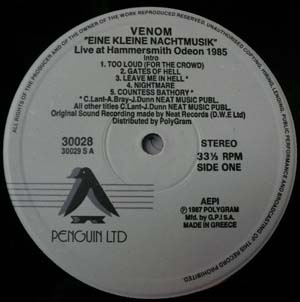venom black metal collection homepage
