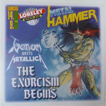 Venom meets Metallica Loreley festival 1985 bootleg metal hammer exorcism begins vinyl