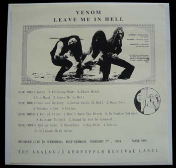 venom black metal leave me in hell bootleg picture