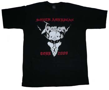 venom tour shirt south america 2009