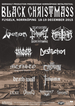 venom black metal autumn winter tour 2015