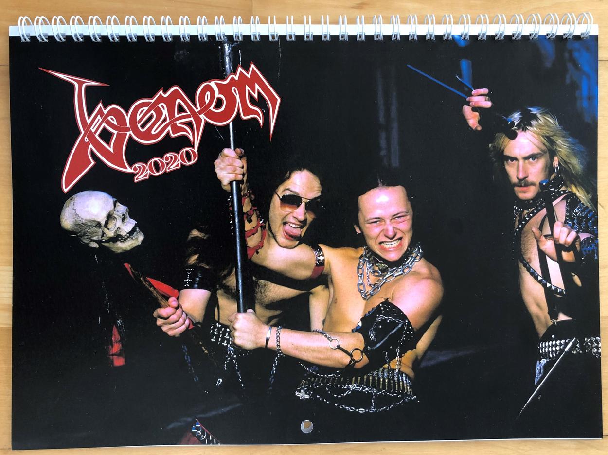 venom black metal collection homepage 2020 wall calendar