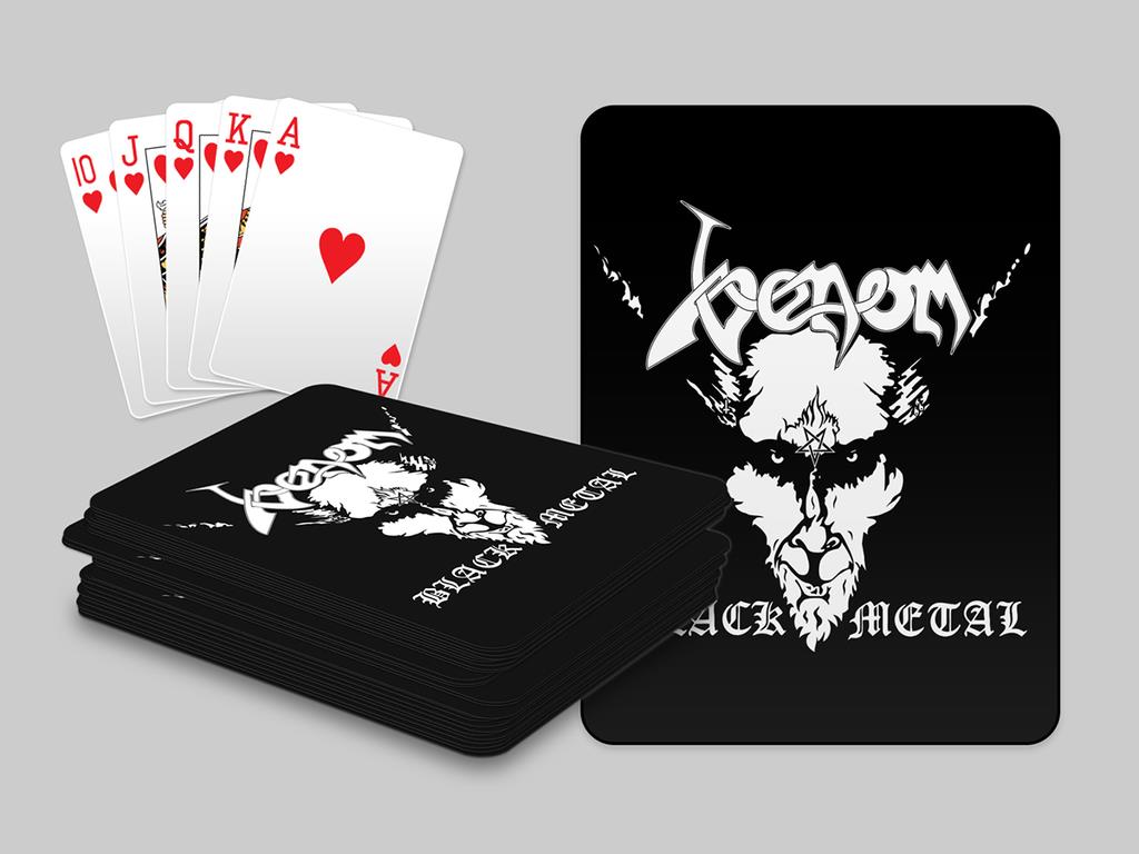 venom black metal collection homepage playing cards
