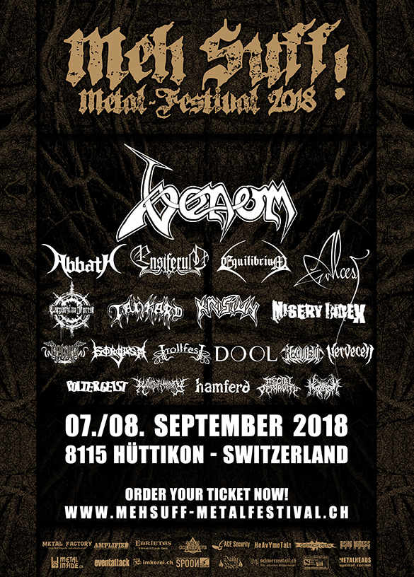 Venom Summer festivals 2018 black metal