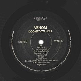 venom doomed to hell bootleg zwolle 1984