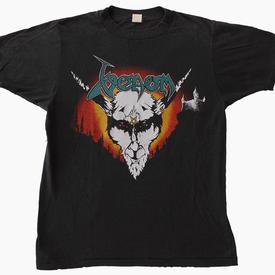 venom black metal USA tour shirt 1985