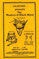 venom black metal slayer flyer 1985 tour