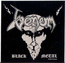 venom black metal sticker