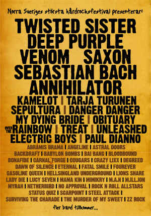 venom rockweekend poster 2010
