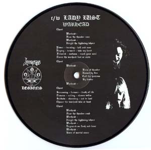 Warhead bootleg picture disc Swedish 1997