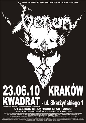 Venom krakow 2010 poster