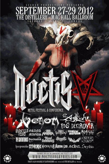 Noctis Valkyries Calgary Canada Metal Festival Venom 2012