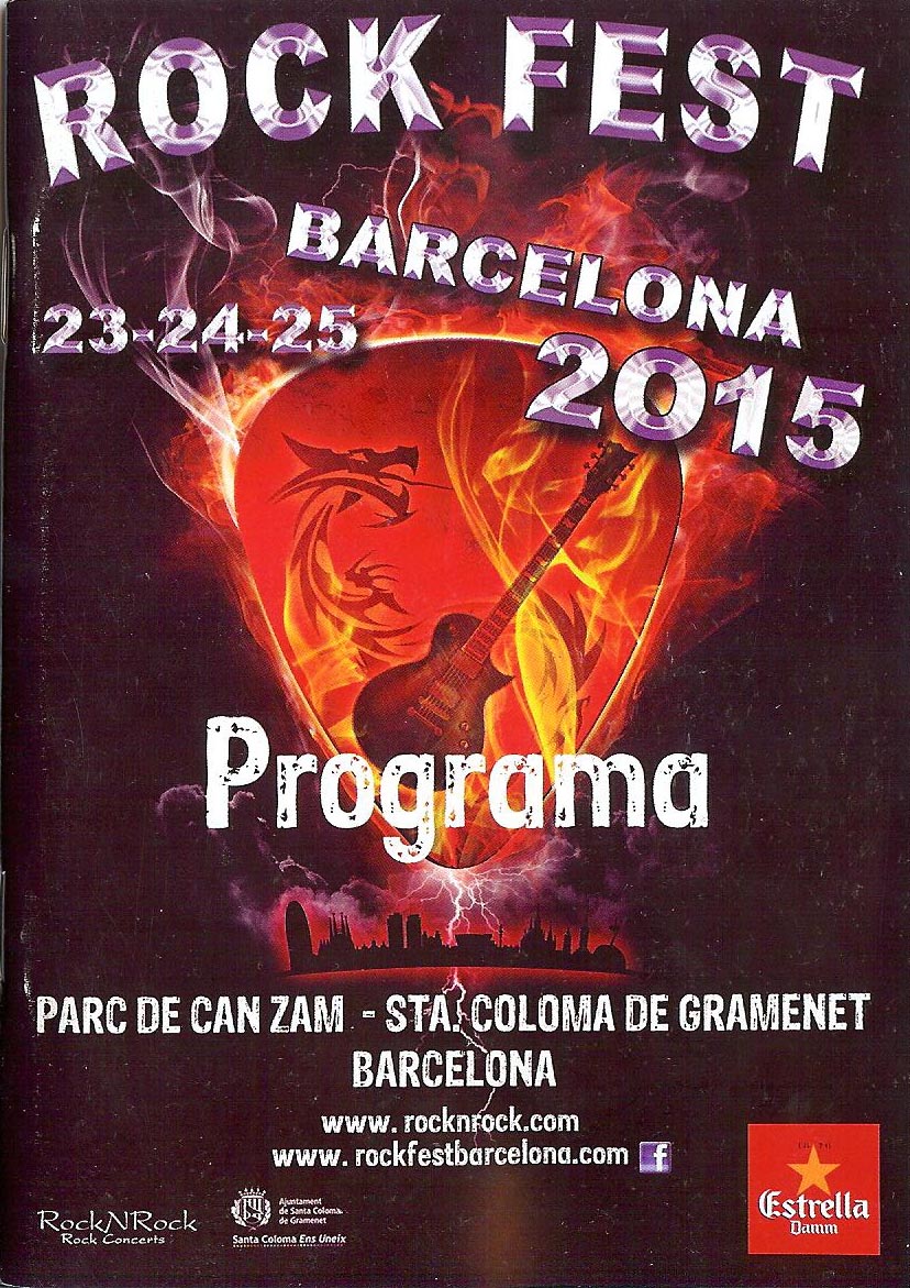 venom rock fest barcelona 2015 programme