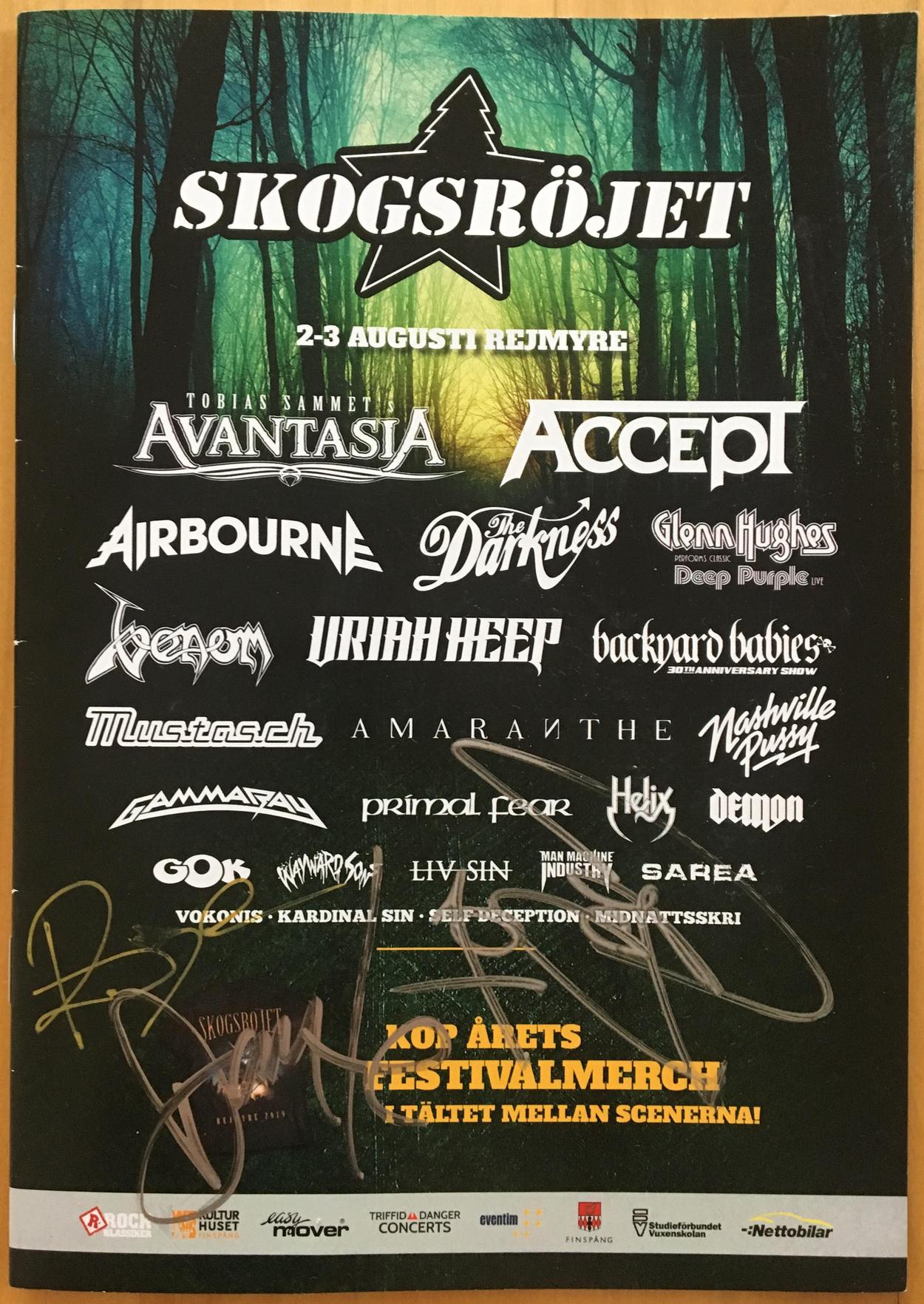 venom black metal skogsröjet festival 2019 programme