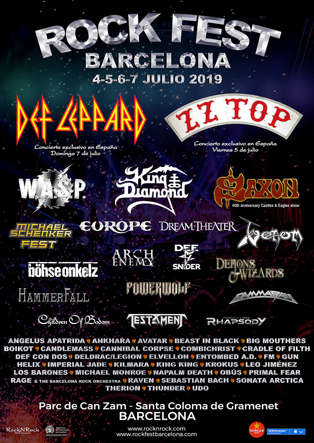 Venom Skogsroumljet Festival Rock Fest Barcelona Montebello 2019 goncert gig black metal