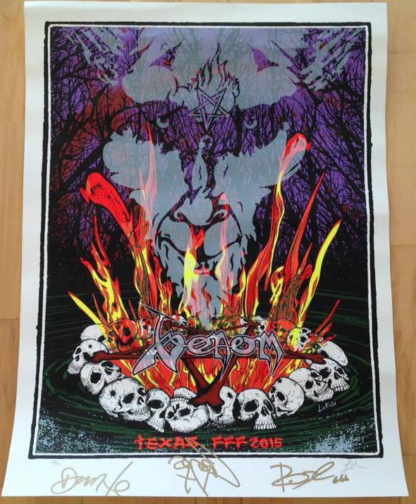 venom black metal fun fun fun festival poster texas 2015