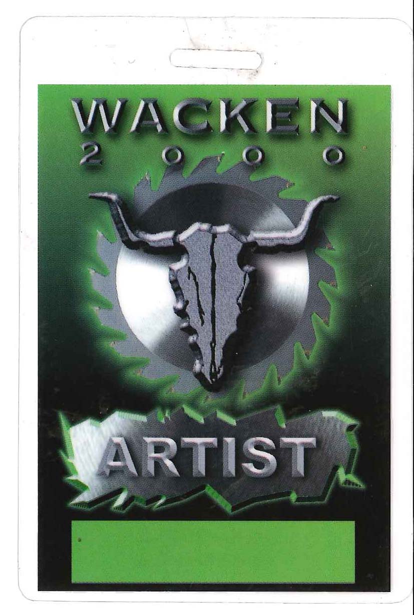 venom black metal WACKEN 200 PASS