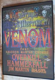 venom 1997 tour poster rare