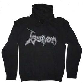 venom black metal zip hood official