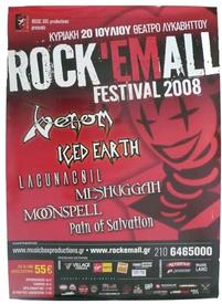venom greece 2008 concert poster athen