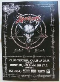 venom helsinki poster 2007 tour