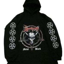 venom black metal metaL BLACK HODDIE