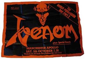 venom manchester 1985 poster