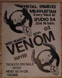 venom studio 54 poster 1985
