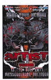 venom black metal backtage pass 2017