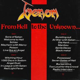 venom from hell to the unknown rare