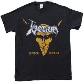 venom black metal distressed shirt black official