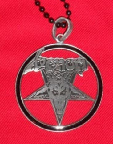 venom black metal necklace