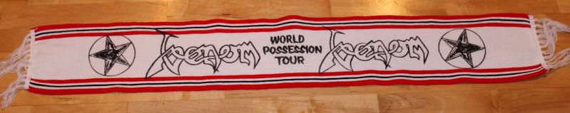 venom black metal world possession tour scarf 1985