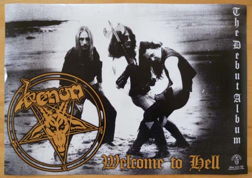 venom black metal welcome to hell poster